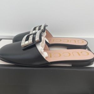 Gucci Madelyn Crystal G mule, NWT, size 6.5